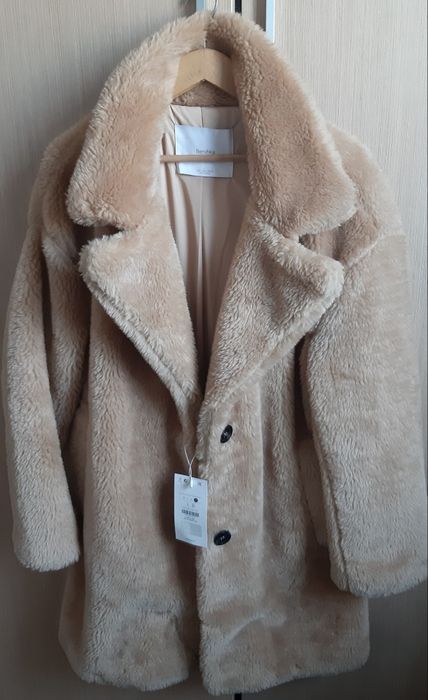 NOWA kurtka/płaszcz miś roz.40. beżowa