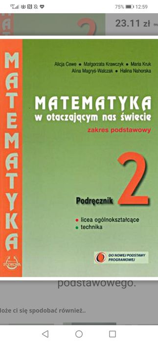 Podrecznik do matematyki