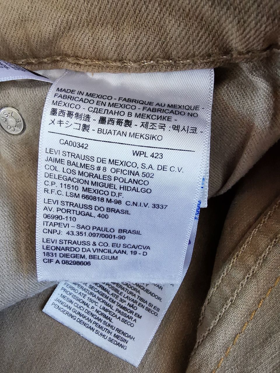 Levi's 510 W34 L32 spodnie jeansowe jeansy Levis