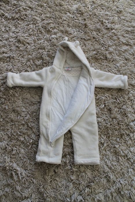 kombinezon wiosna/jesień r. 62/68 + czapka i buciki