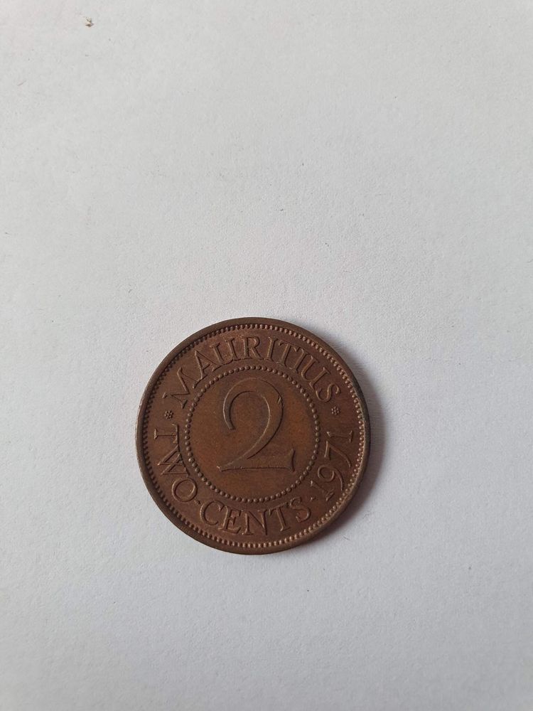 Moneta Mauritius Elżbieta II 2 centy 1978