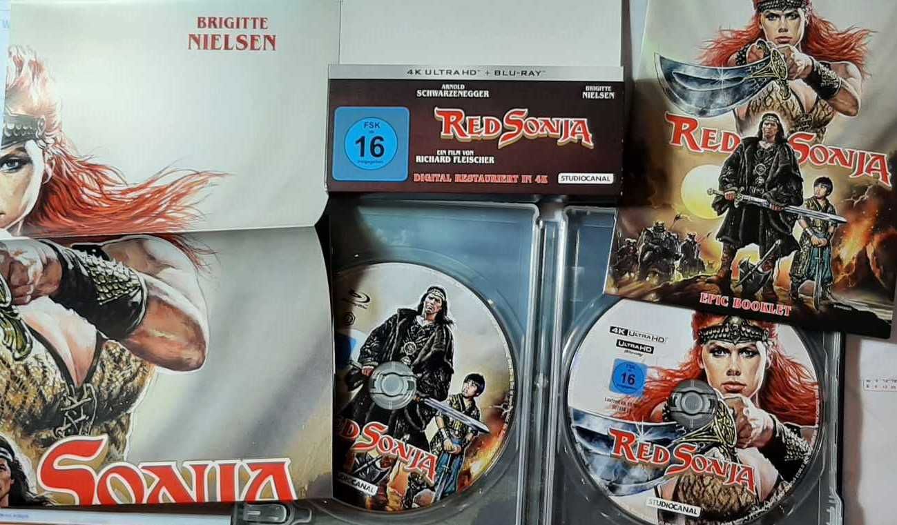 Czerwona RED SONJA Conan 4K+ BD Steelbook set, ENG
