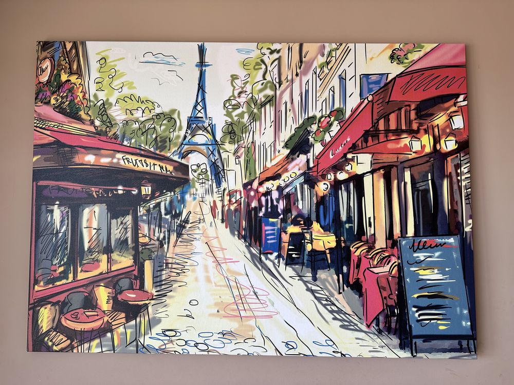 Obraz Paryż Wieża Eiffla 100 x 140