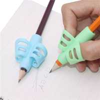 Suporte em silicone de caneta para aprendizagem e correcção para crian