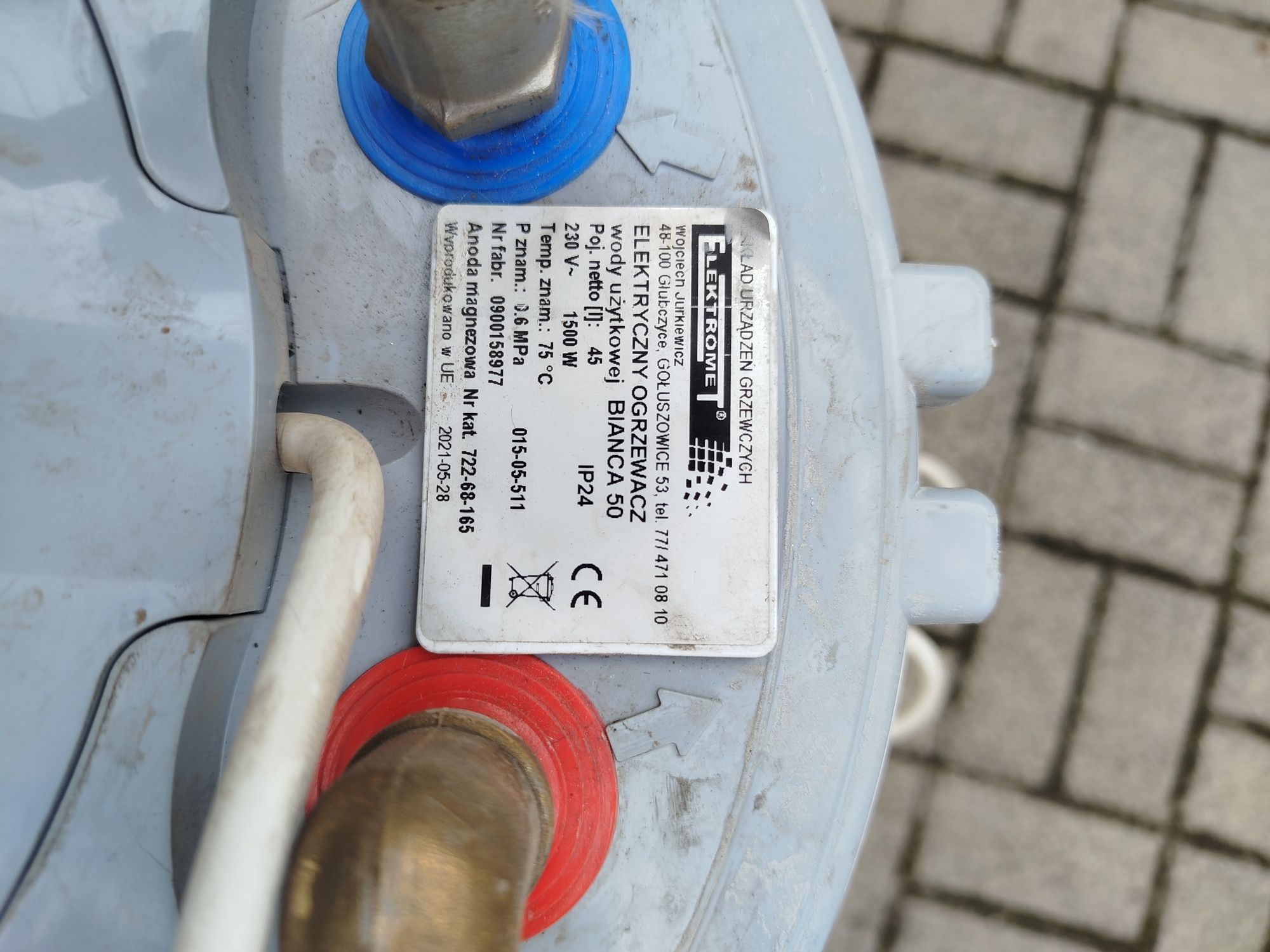 bojler elektryczny 50l 1500w
