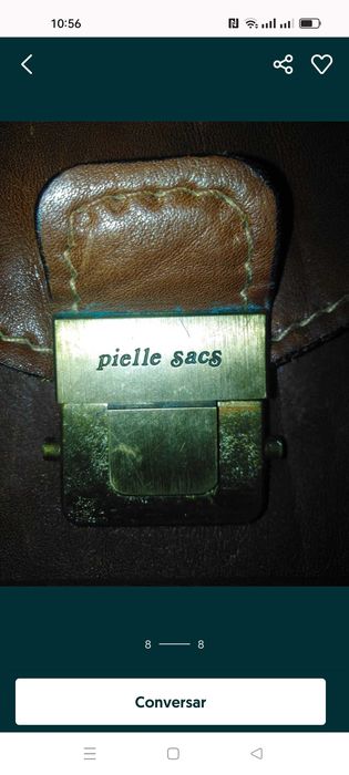 Mala de homem em pele Italiana