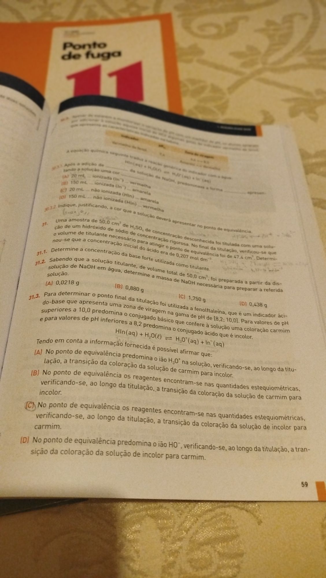 Cadernos Actividades 11 ano