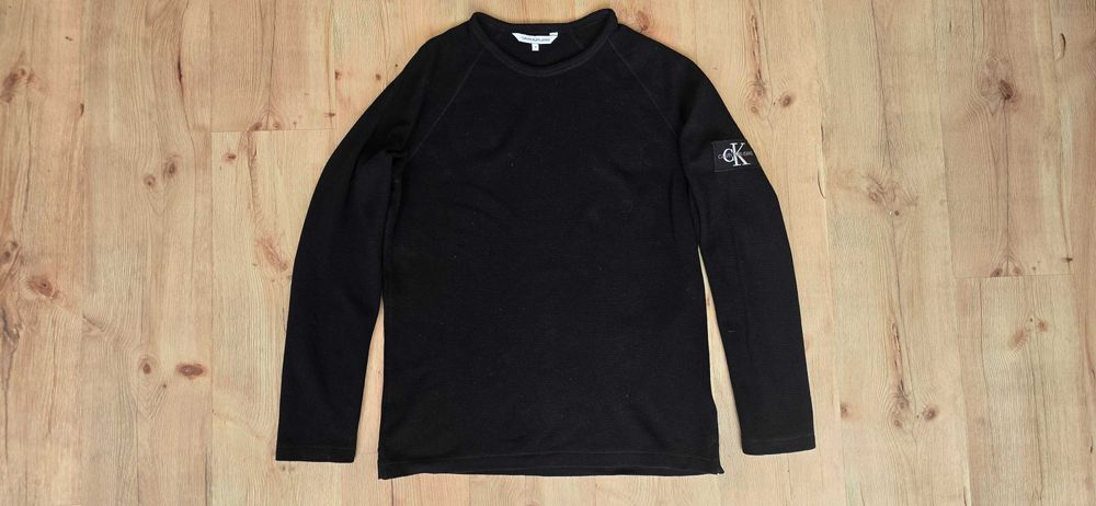 Calvin Klein Jeans Sweter Bluza Czarna M Oryginał Logo
