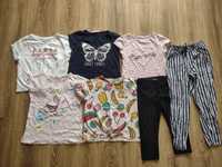 Bluzki T-shirty spodnie 134/140 H&M, Zara