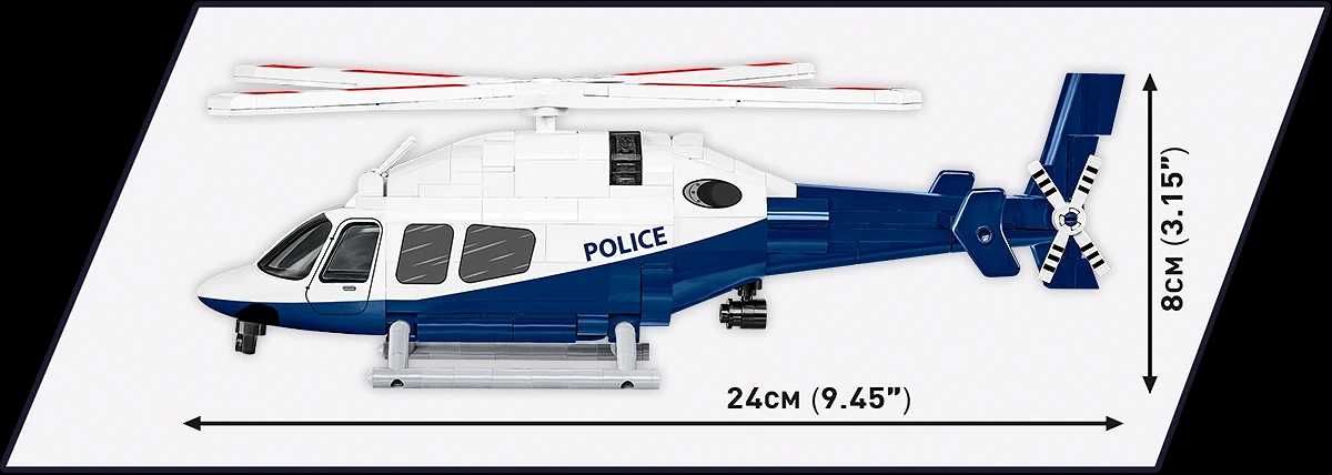 KLOCKI COBI 26630 Helikopter Bell 429- Police ACTION TOWN 254 El.