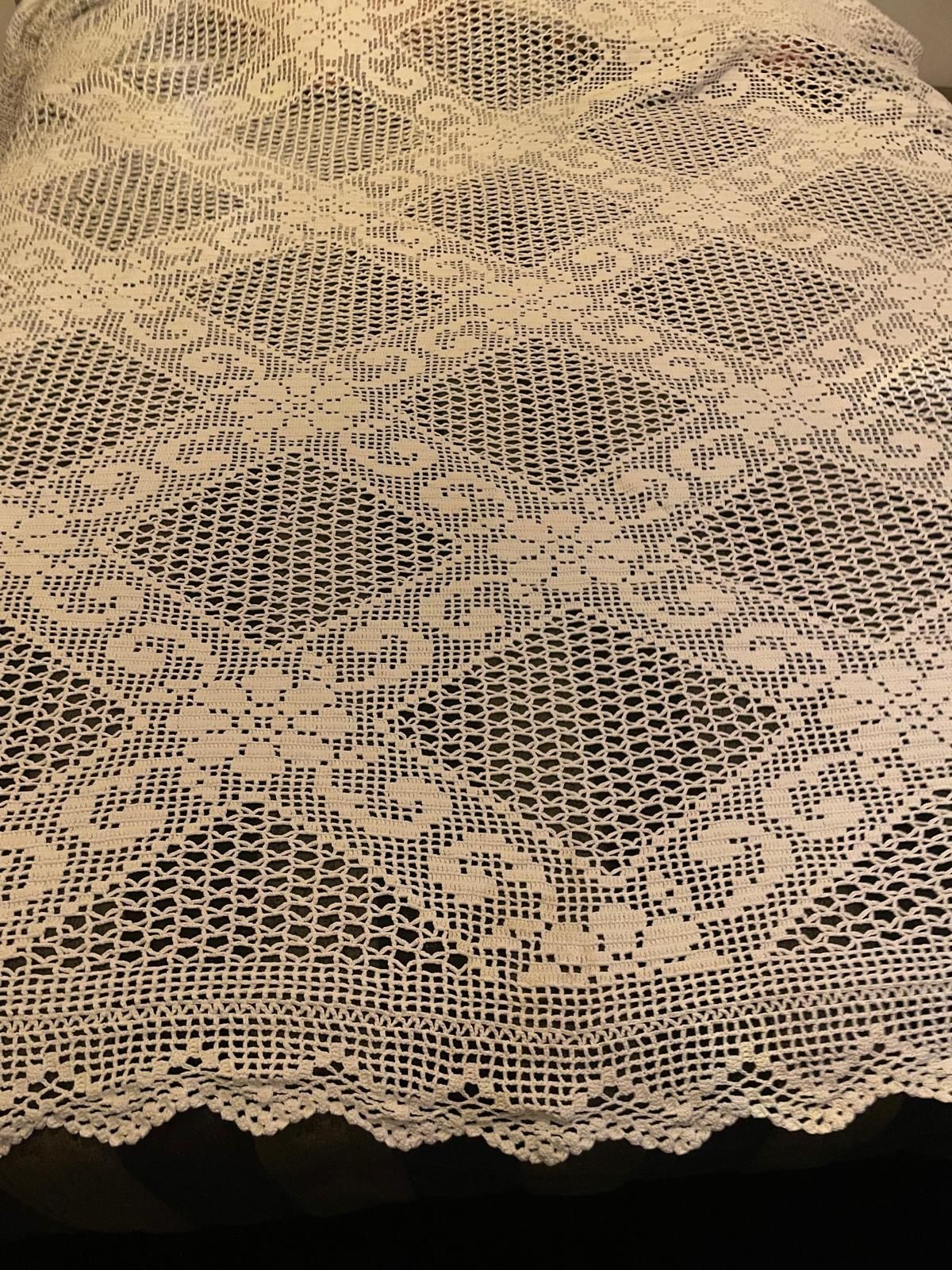 Colcha de renda branca