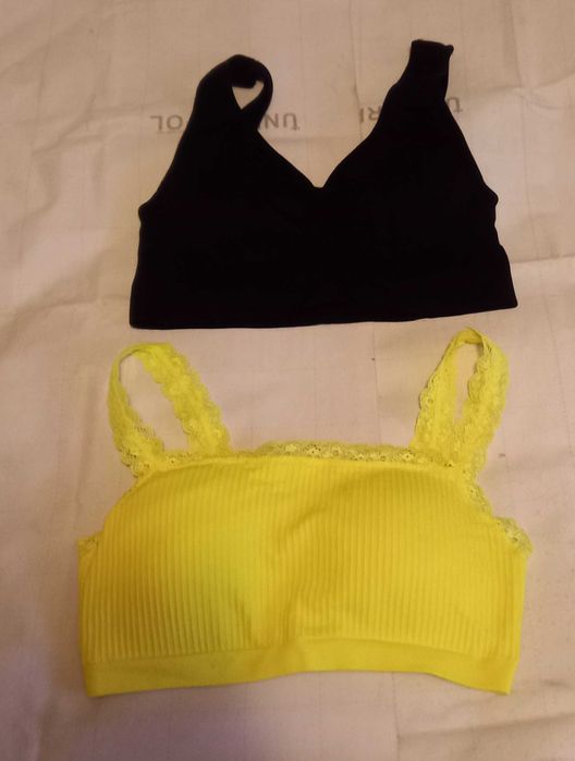 Zestaw staników sportowych i topów