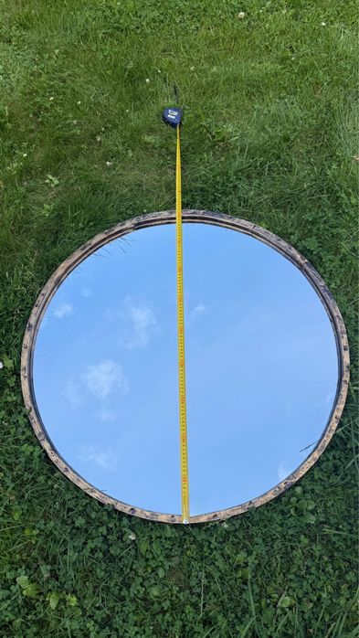 Duże lustro ścienne metalowa rama