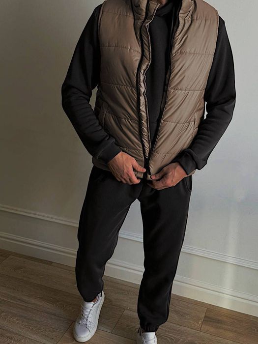 3в1 Теплий спортивний костюм на флісі унісекс на осінь і зиму XS - 3XL