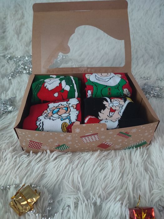Zestaw skarpetek świątecznych