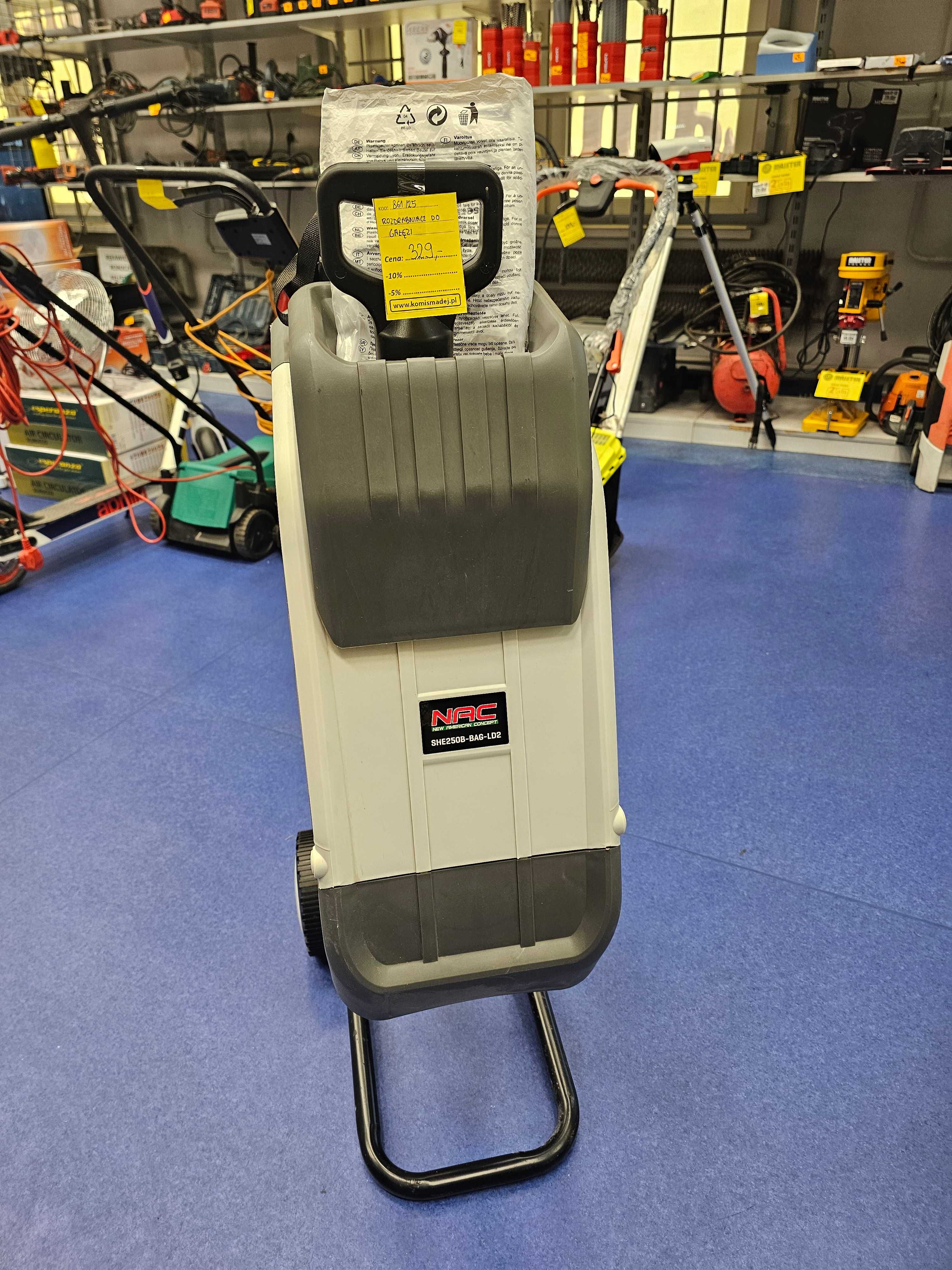 Rozdrabniacz do Gałęzi NAC SHE250B 2500W * Komis Madej Gorlice