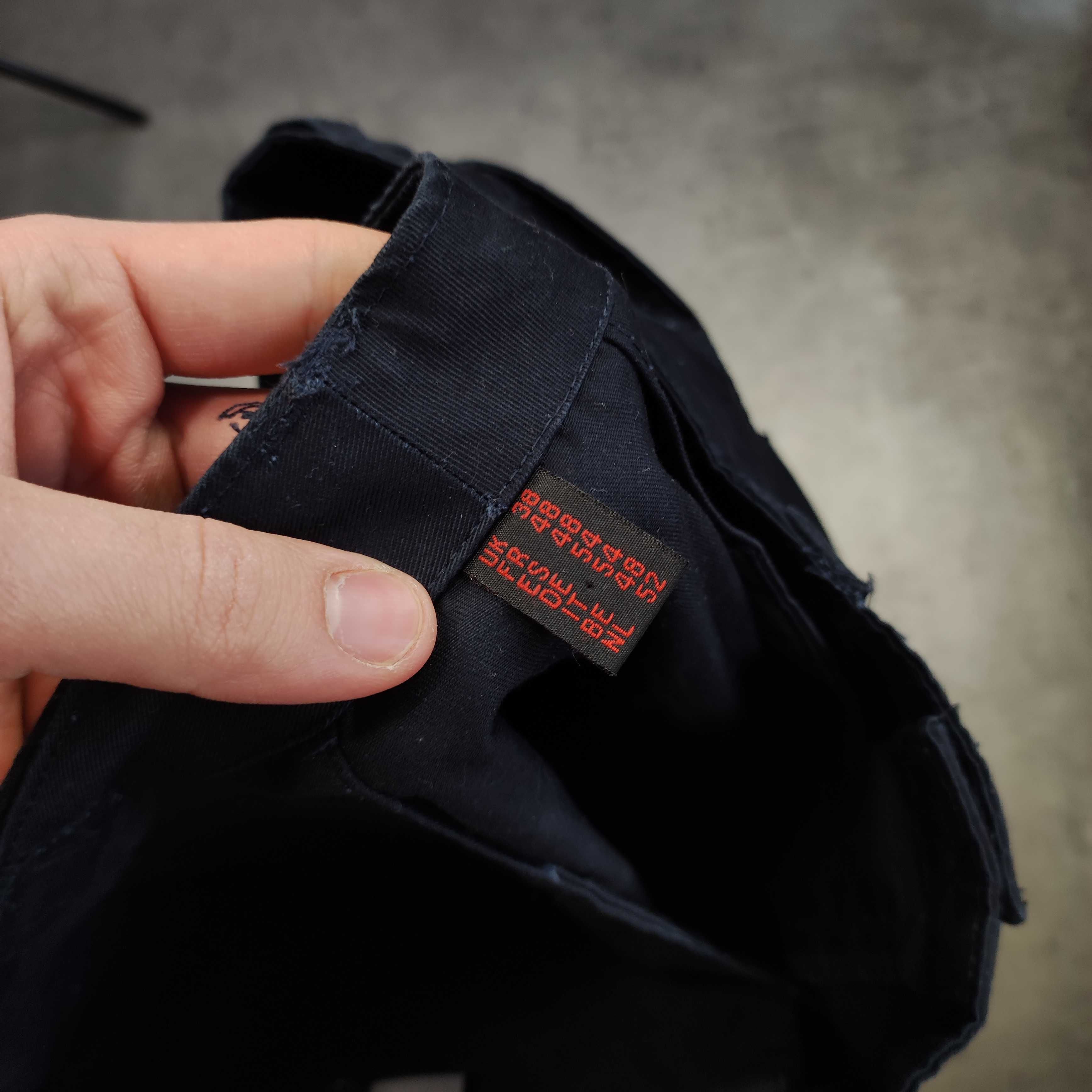 MĘSKIE Spodnie Bojówki Dickies Kieszenie Granatowe Małe Logo Klasyk