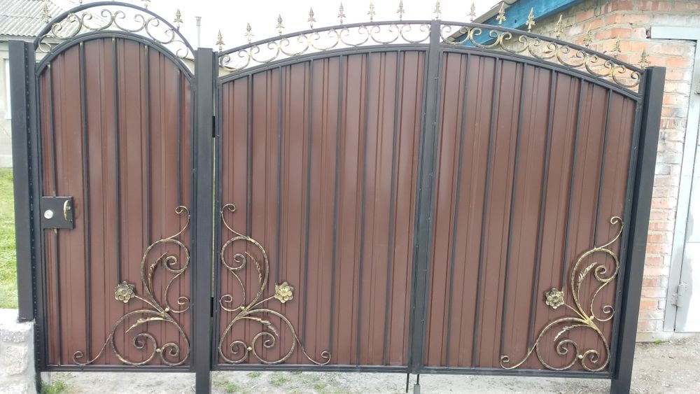 Ворота,установка заборов.Навесы для авто,поднавесы.