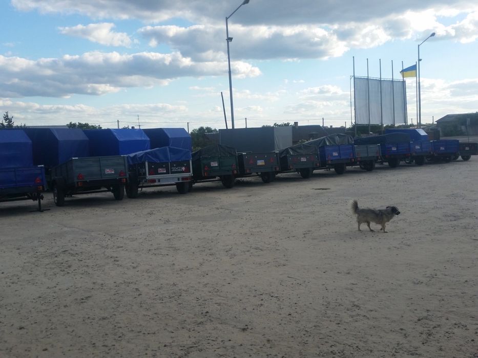 ПРОДАЖ Новий Фанерний Двухвісний причіп в наявності!!!2.5-3.0м