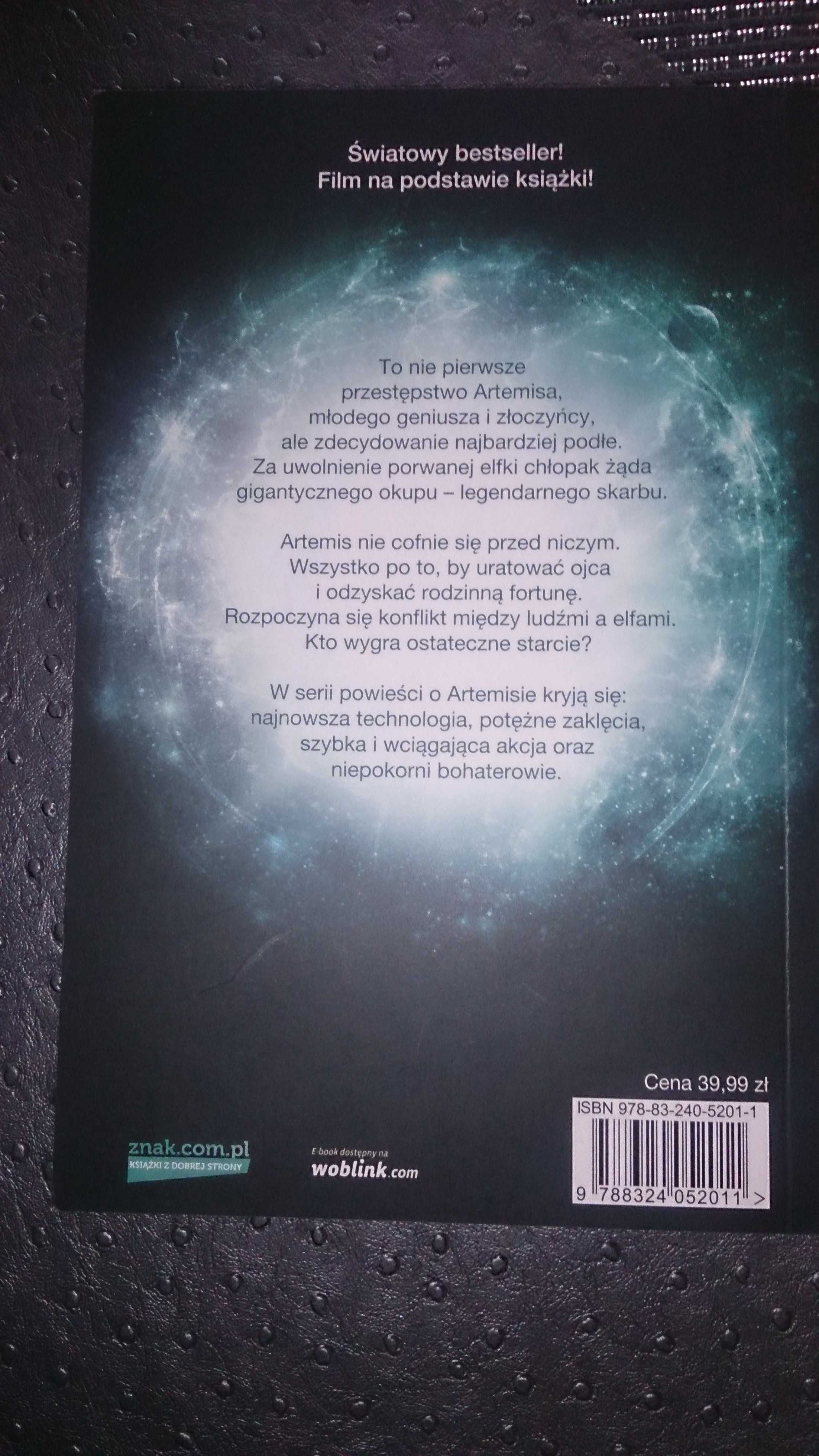 książka Artemis Fowl autor Eoin Colfer