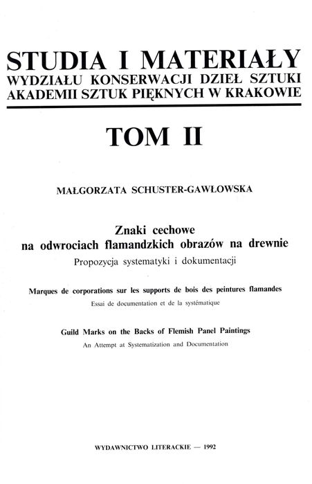 Małgorzata Schuster-Gawłowska - Znaki cechowe... obrazów na drewnie