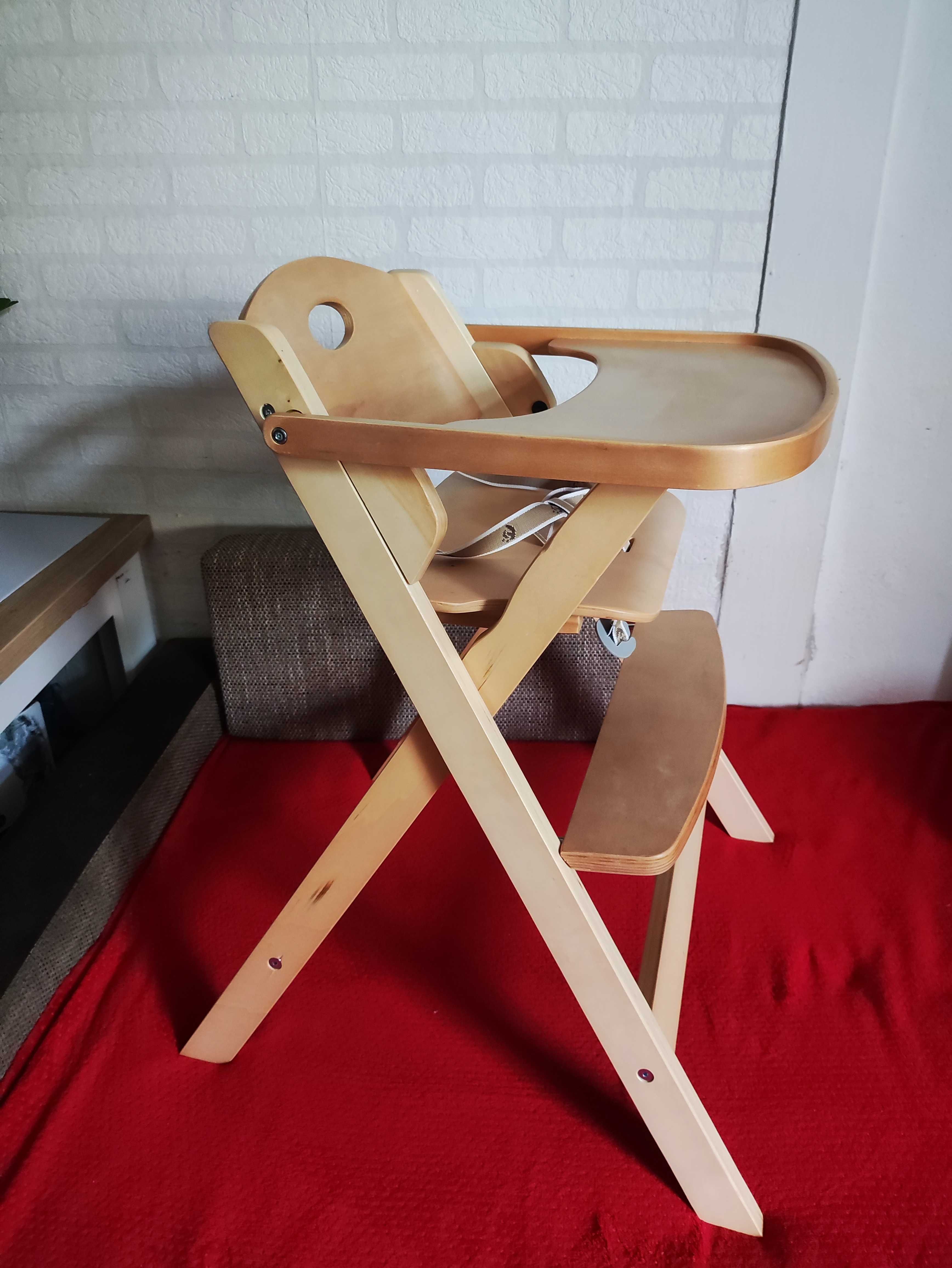 Krzesełko do karmienia Siedzenia dla Dziecka drewniane z drewna Roba