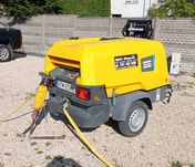 Sprężarka śrubowa przewoźna, młot wyburzeniowy Atlas Copco , wynajem