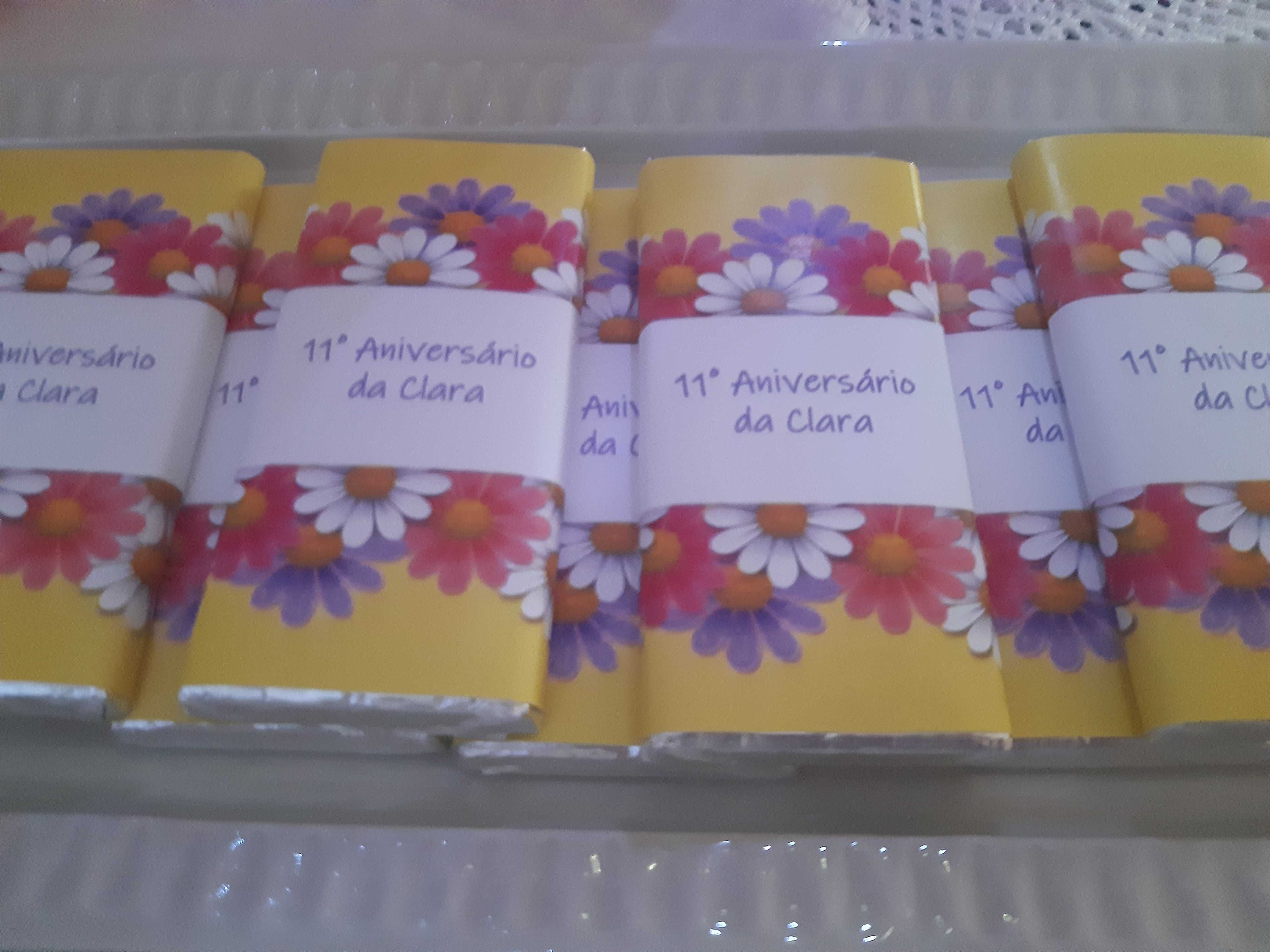 Chocolates personalizados para batizado, comunhão ou aniversário
