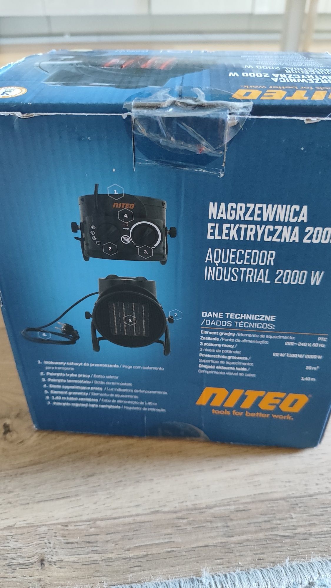 Nagrzewnica elektryczna niteo nowa