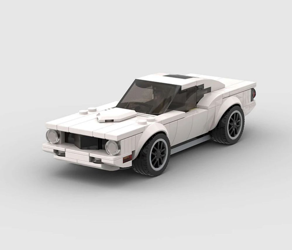 Auto autko samochód model na wzór LEGO Plymouth Barracuda