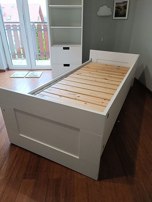 Łóżko białe Brimnes IKEA