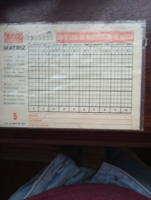 Totobola em excelente estado