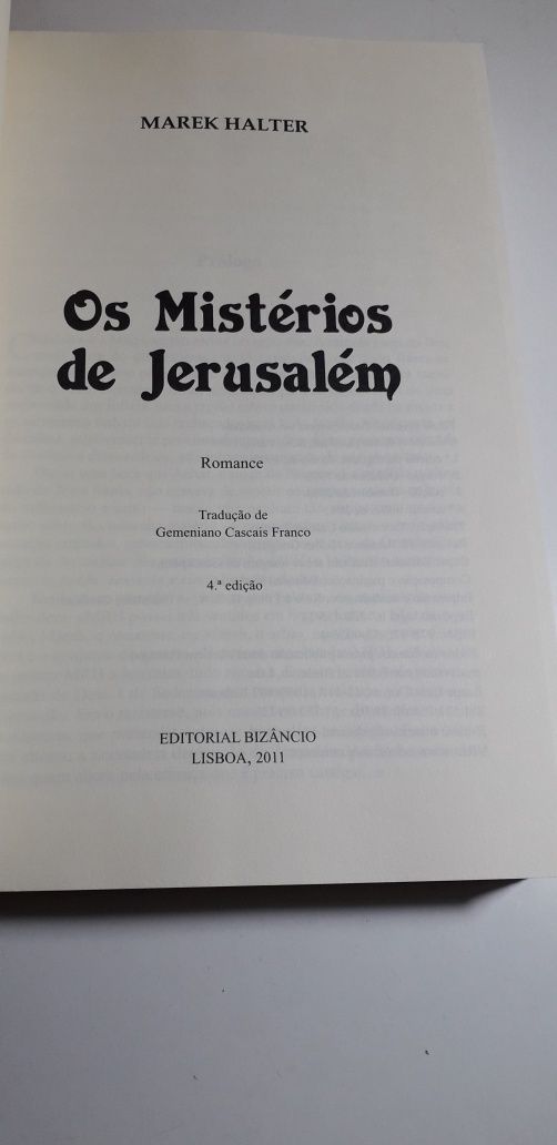 Os Mistérios de Jerusalém - Marek Halter (Bizâncio)