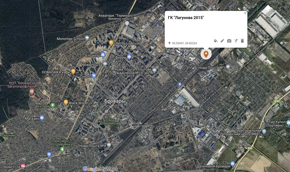 Гараж металевий (ГК "Лагунова 2015", вул Залізнична/5) 3,5*6,5м