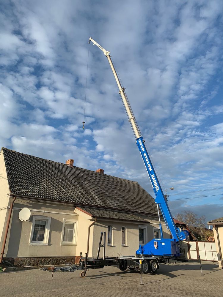 Żuraw. Ciesielski dźwig dekarski Bocker AHK 30/1400 super stan