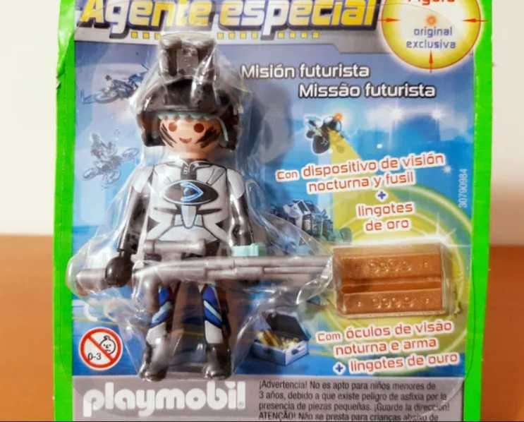 Playmobil - Agente Especial Missão Futurista com Óculos de visão...