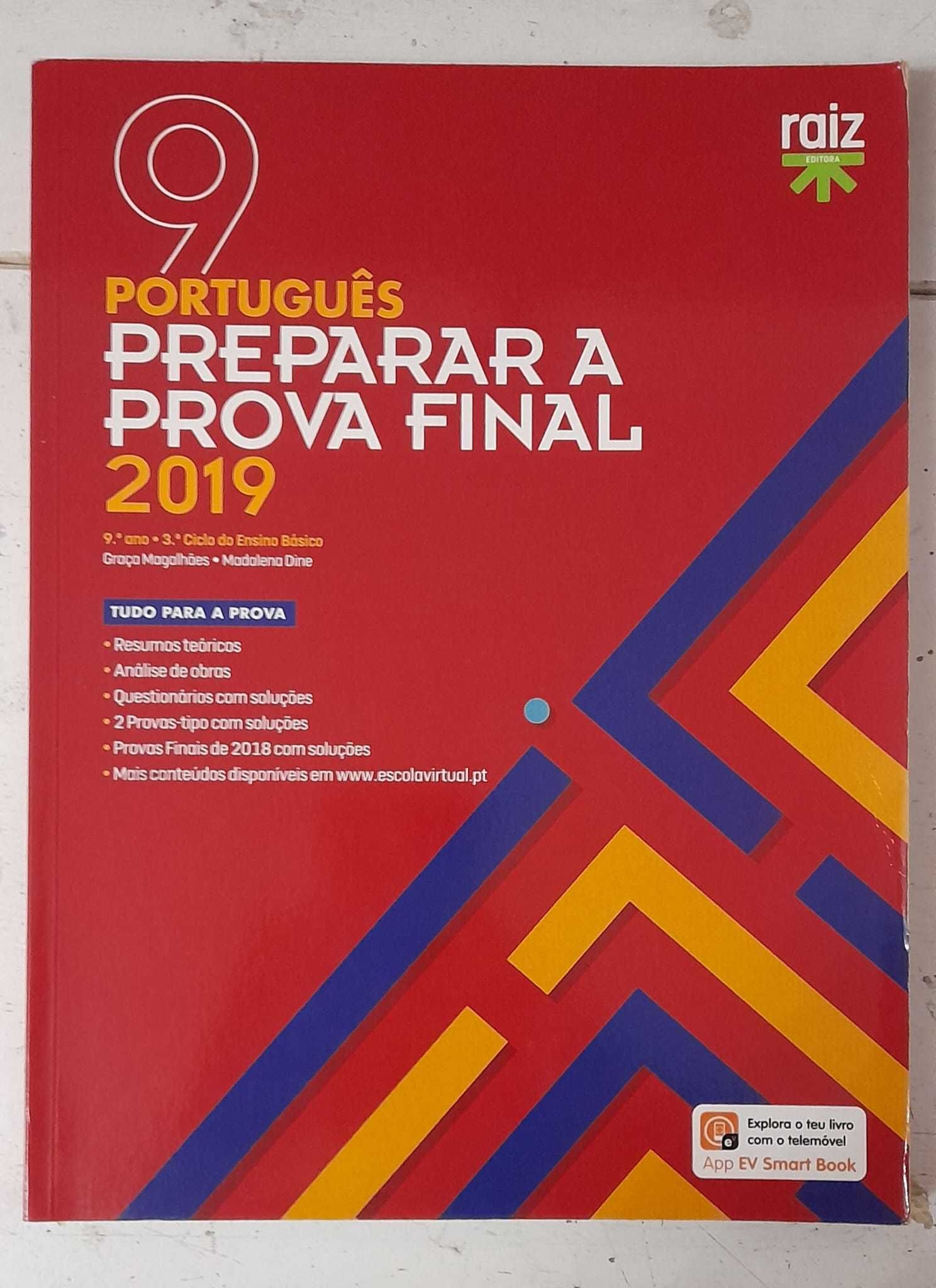 Manual escolar "Preparar a prova final - Português 9ºano 2019"