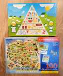 3x puzzle dla dzieci Polska 100 Piramida żywienia 104 SKM