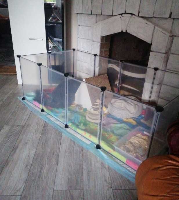Kojec zagroda klatka dla królika świnki morskiej chomika 143x73x46 cm