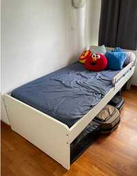 Łóżko IKEA Slakt 90x200 plus materac