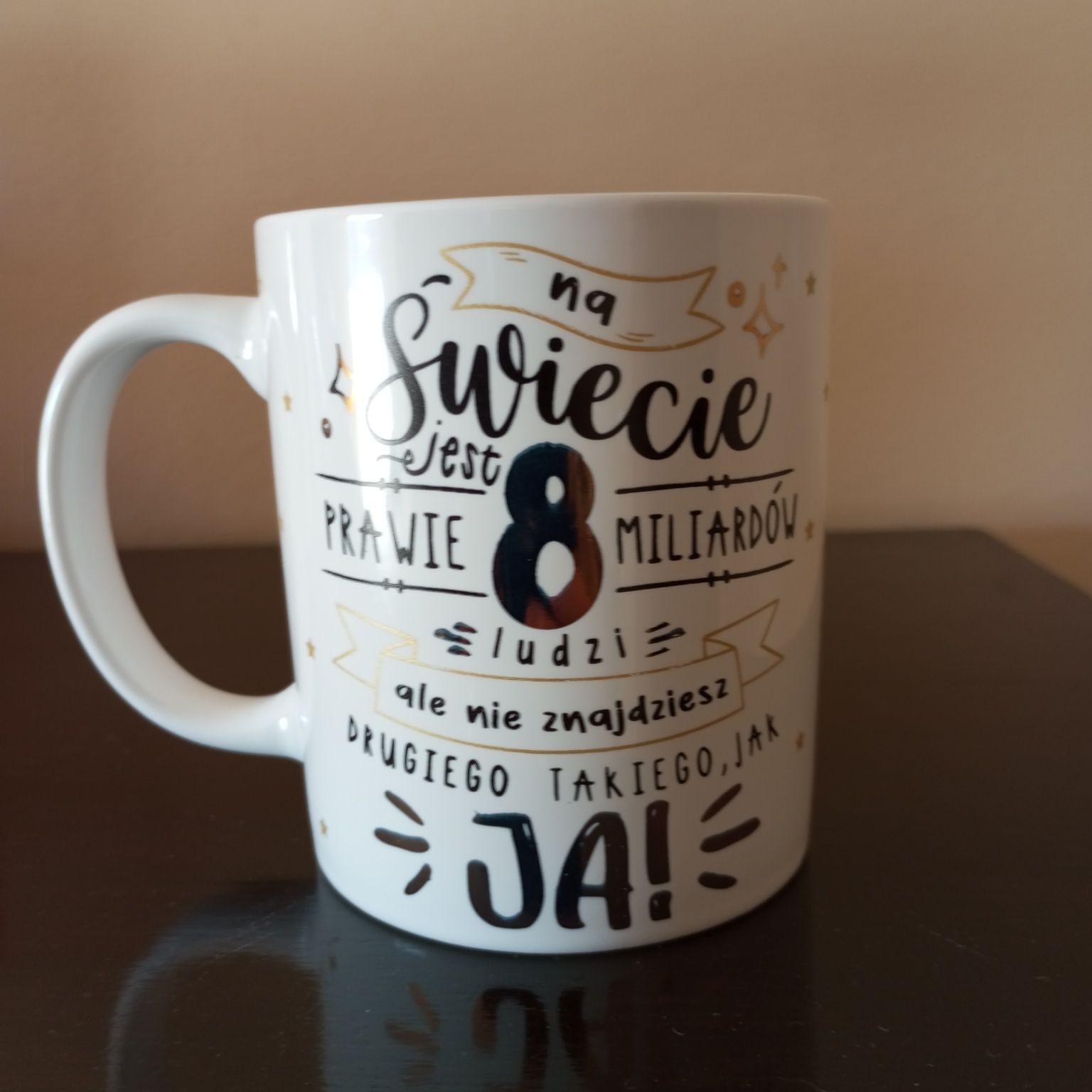 kubek na prezent- "Jestem  debeściakiem" i "Taki jak ja"