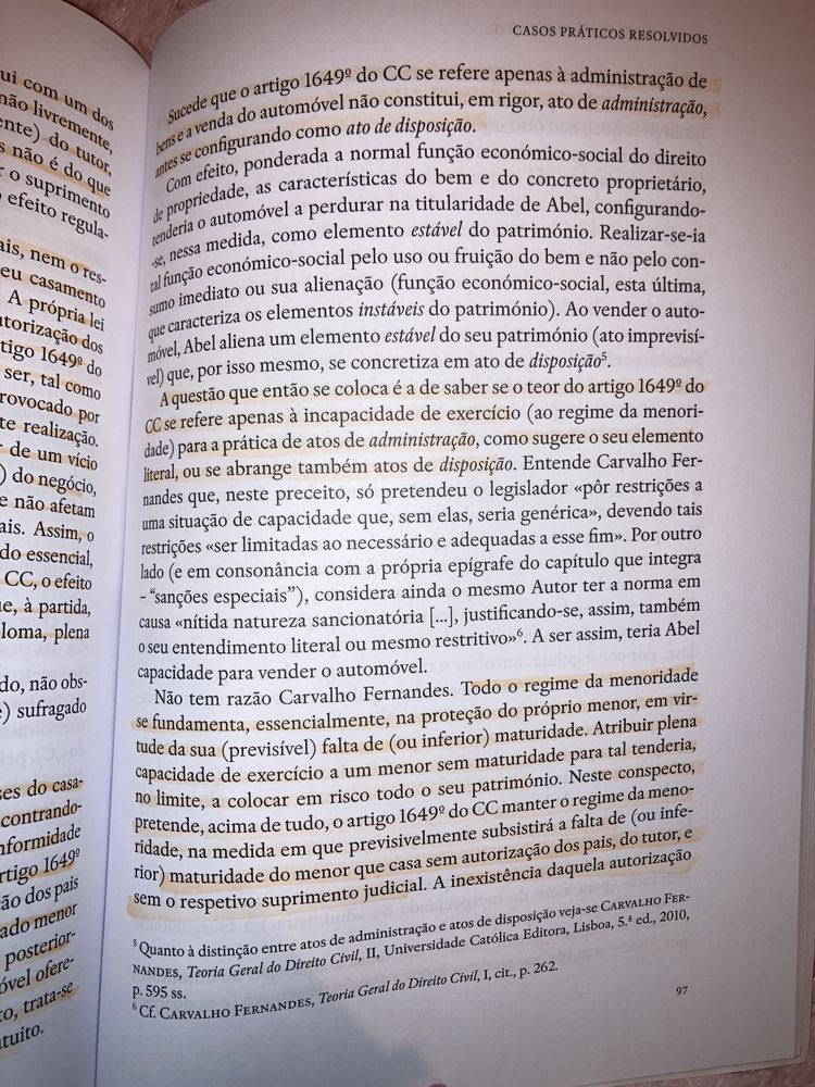 Teoria Geral do Direito Civil - Casos Práticos de Fernando Torrão