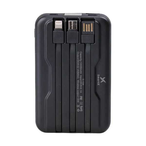 Повербанк Smart X 10000 mAh з бездротовою зарядкою 3 шнури в комплекті