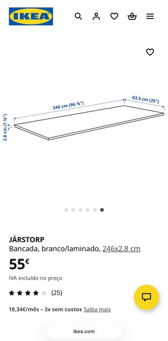 Vendo Placa Cozinha Nova Ikea