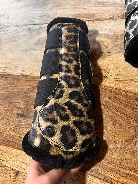 Ochraniacze z futerkiem dla konia 4 szt.