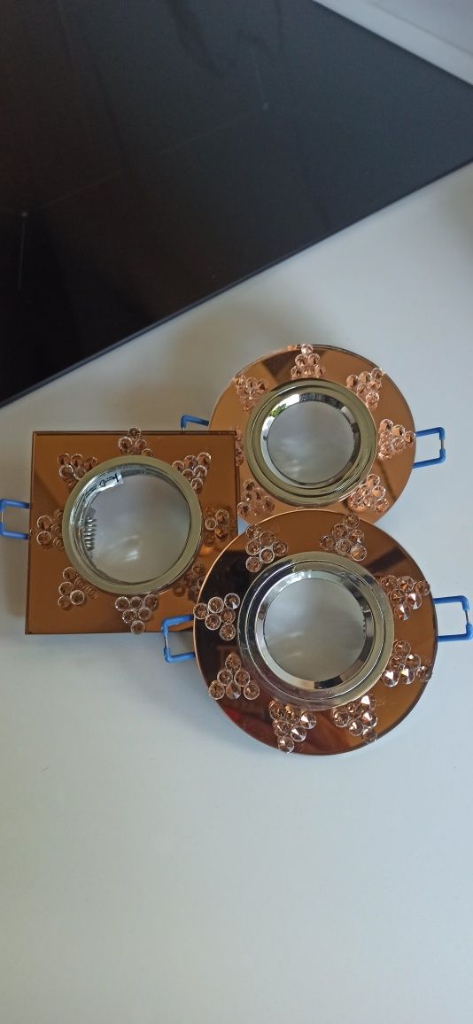 Oprawa 3 szt. halogen sufitowy LED Glamour