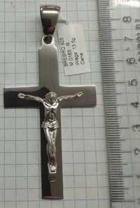 Krzyżyk Srebrny Duży 13,5 gram Srebro 925 NOWE