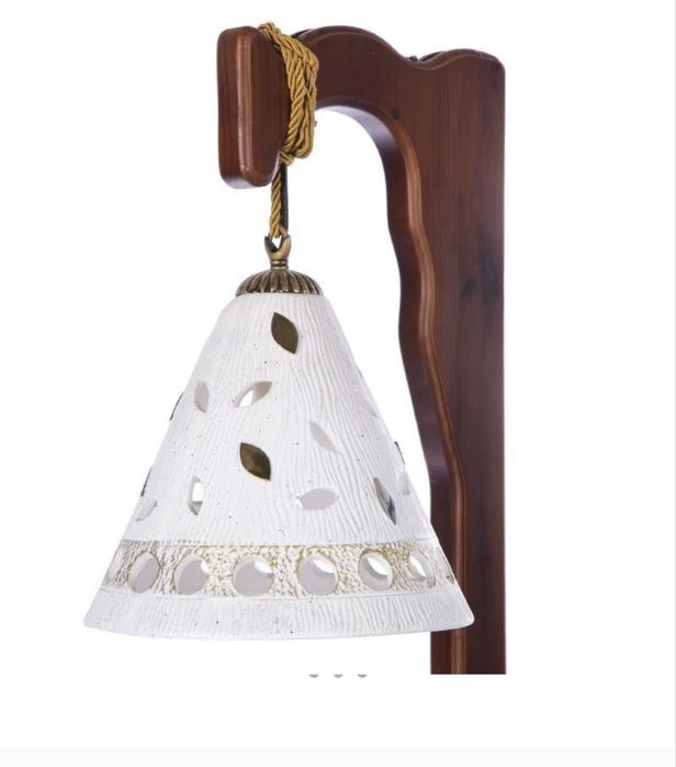 Торшер , новий, дерево , кераміка