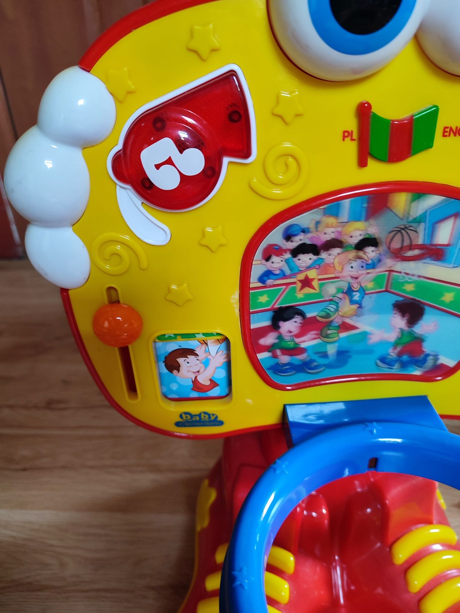 Kosz do gry koszykówka baby clementoni gra świeci