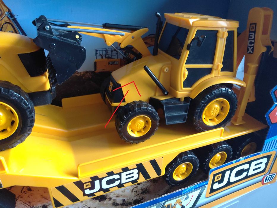 Auto pojazd JCB Heavy Load Transporter Laweta z 2 autami